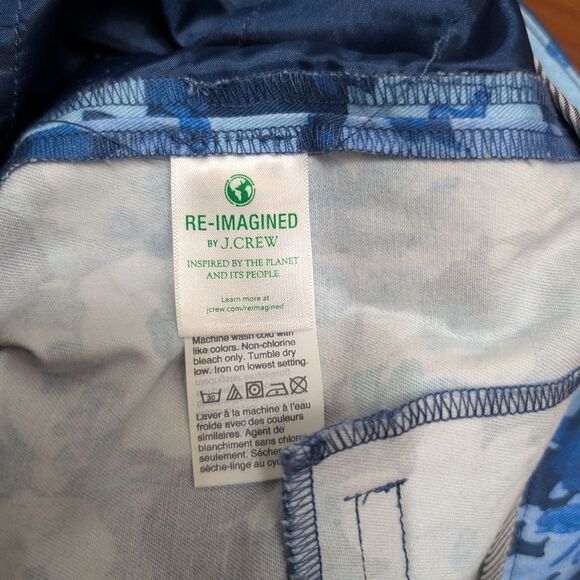 Jcrew Nwot  size 6 stretch cotton Remi pant in watercolor begonias print blue - Picture 10 of 10